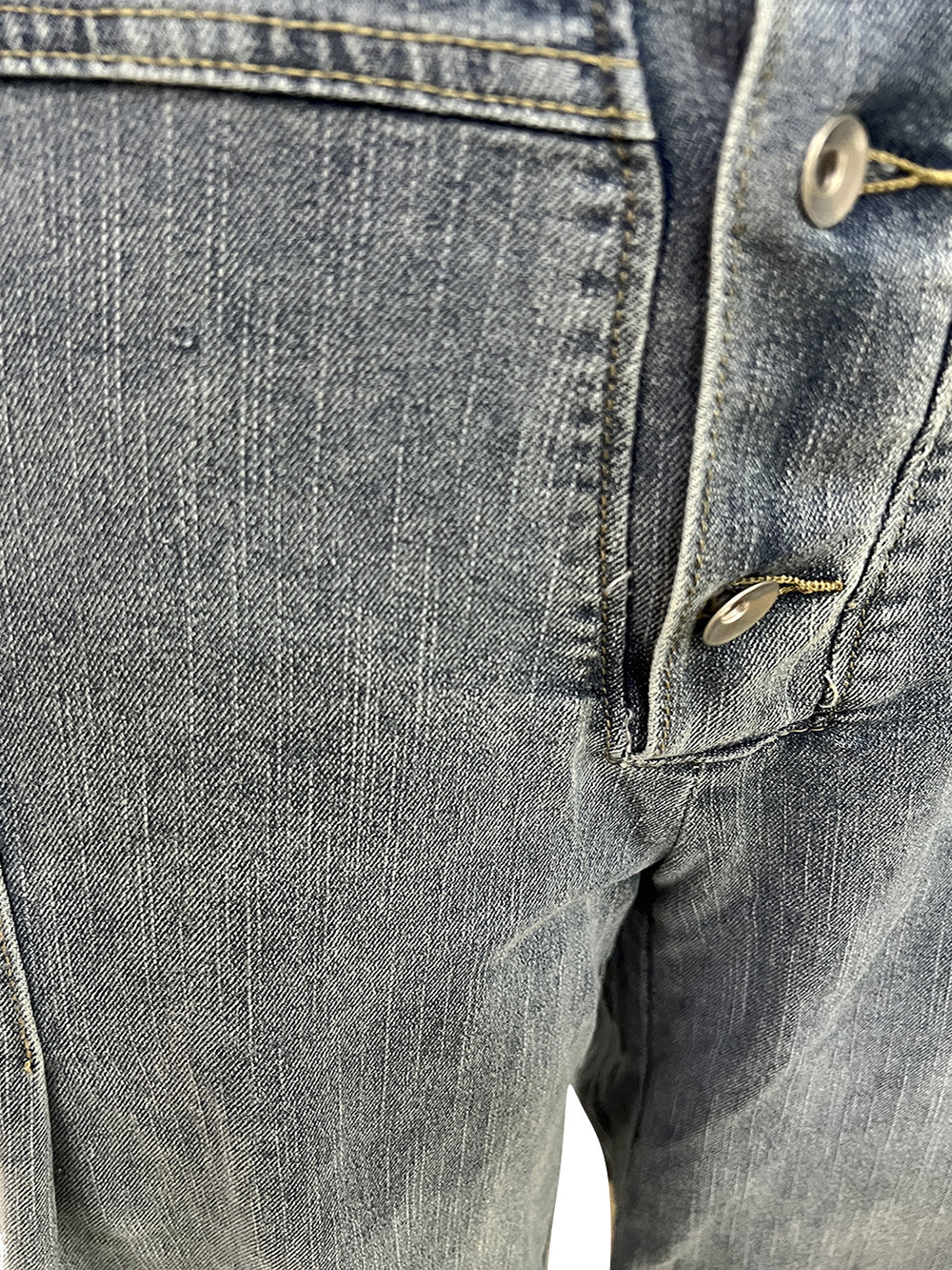 Sleeveless Button Denim Wide Leg Jumpsuit