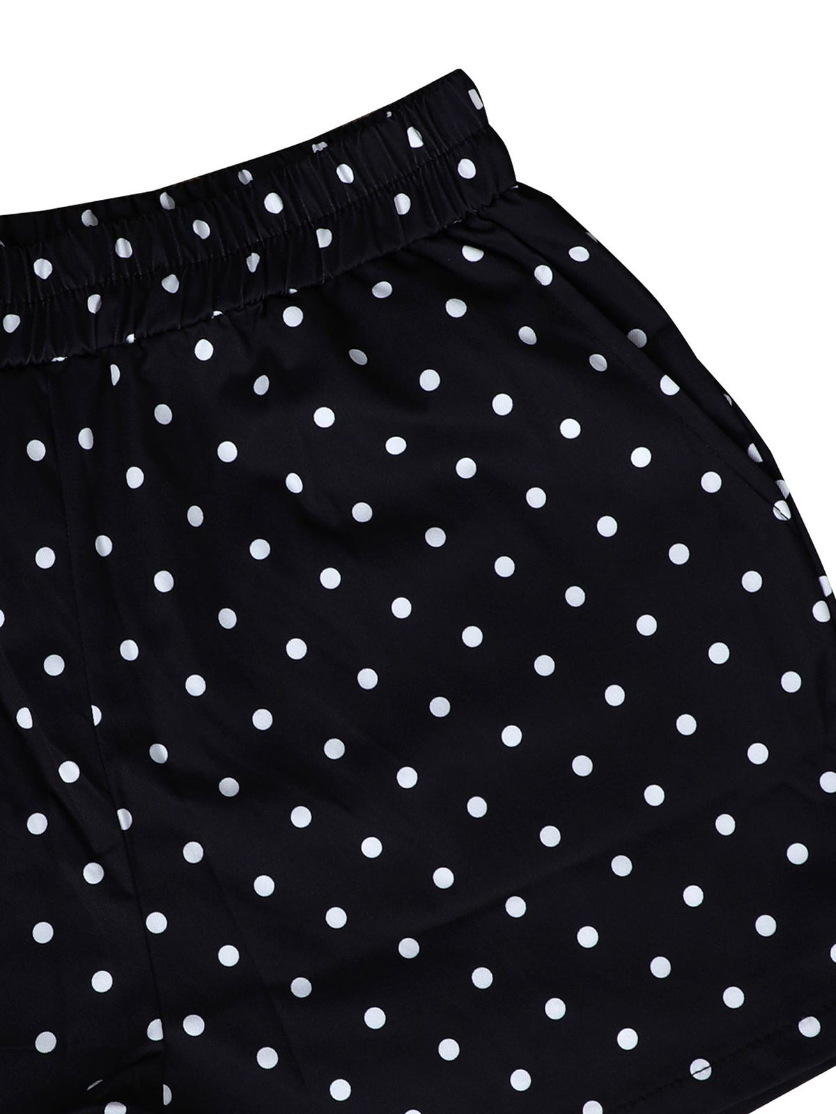 Polka Dot Jacket Shorts Set