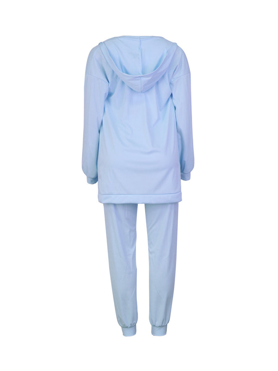 Three Piece Crop Top Jacket Jogger Set