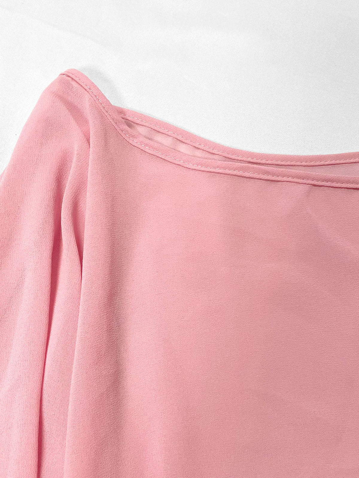Mesh Batwing Sleeve Cloak Top