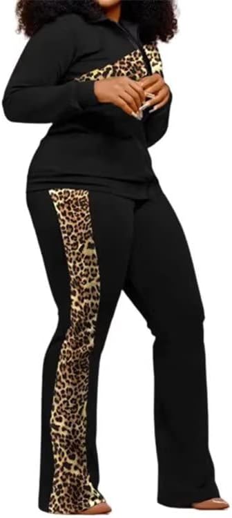 Tops con cremallera de dos piezas y pantalones largos