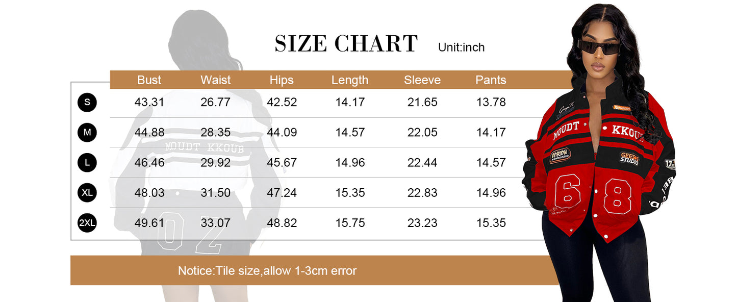 Chaqueta con estampado de bordado de manga larga desmontable