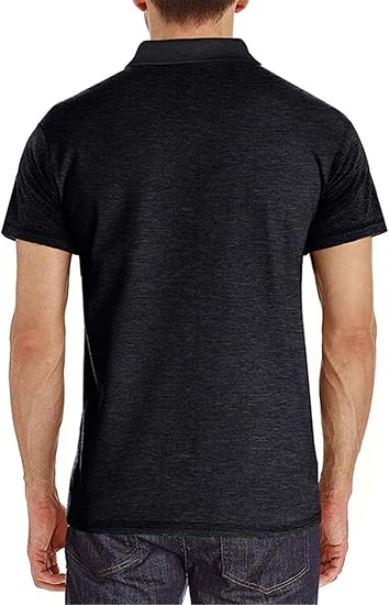 Polo de manga corta para hombre con bolsillo