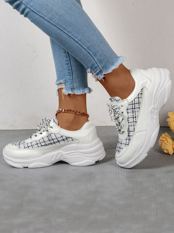 Patchwork Chunky Sneakers