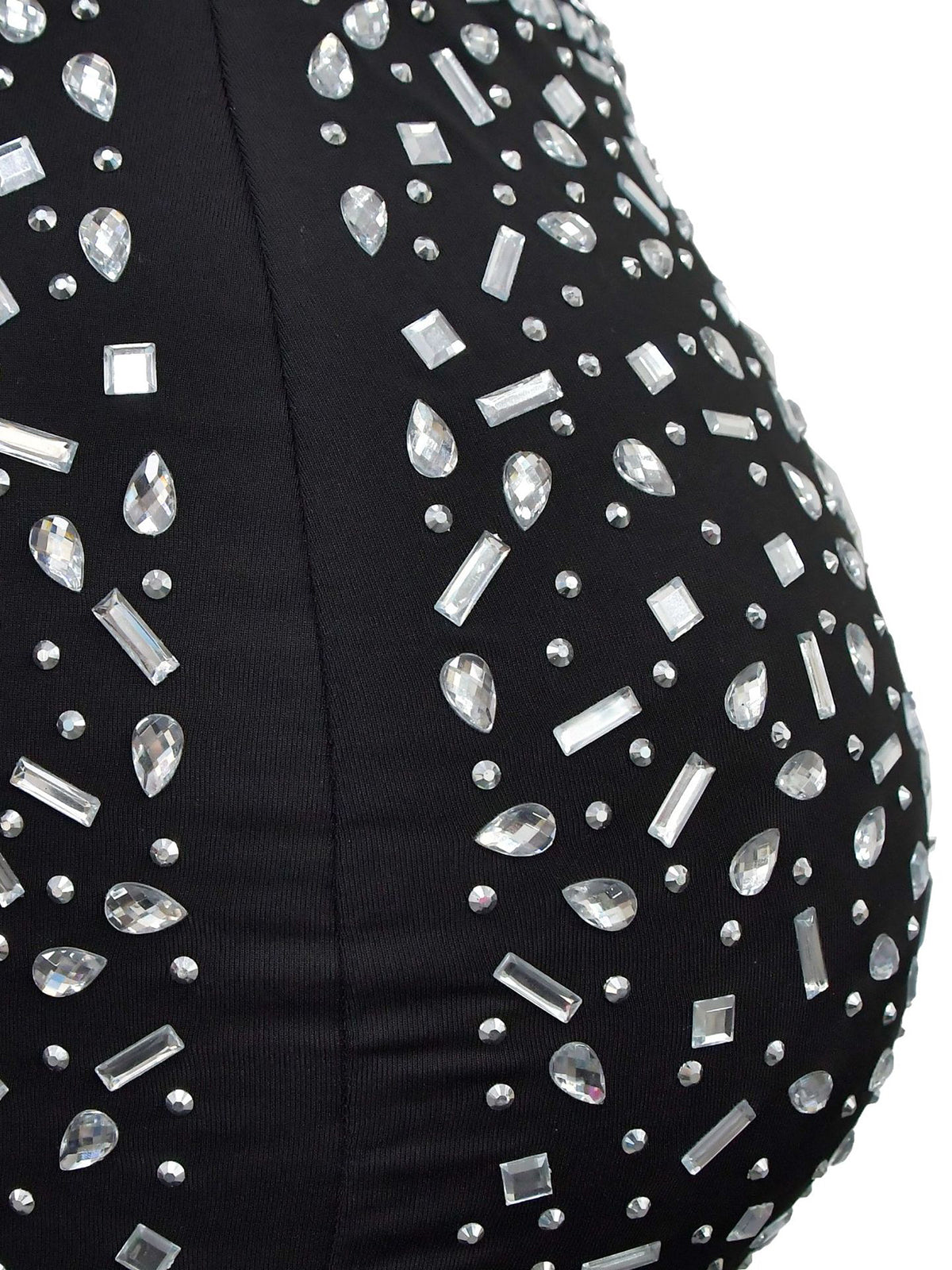 Two-Piece Rhinestone Skirt Set