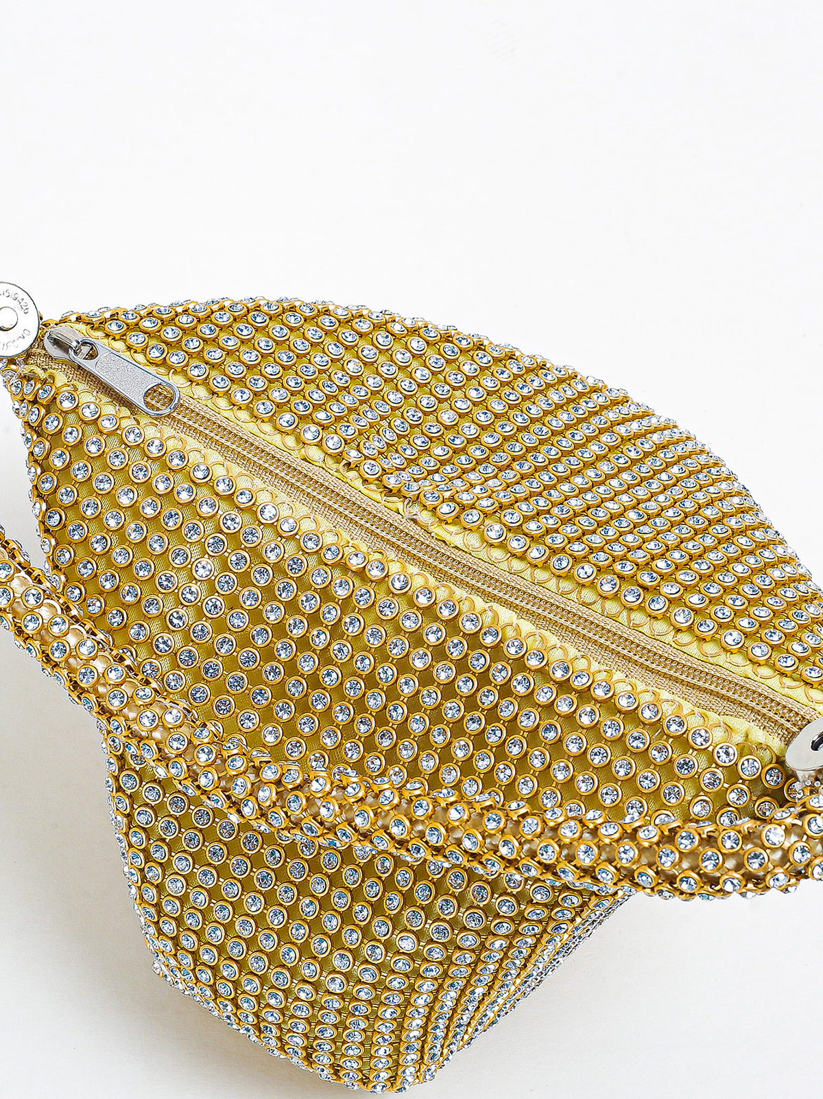 Clutch de noche con triángulo de diamantes de imitación