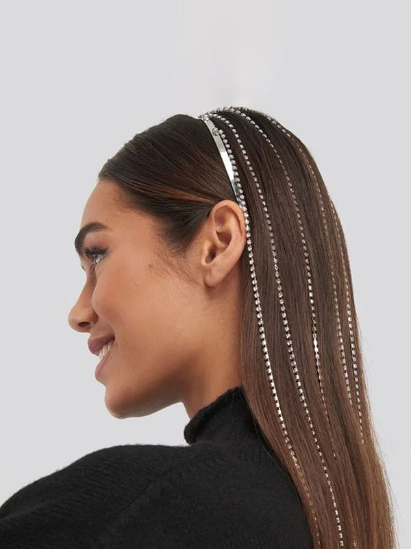 Glitter Rhinestones Hair Chains Headbands