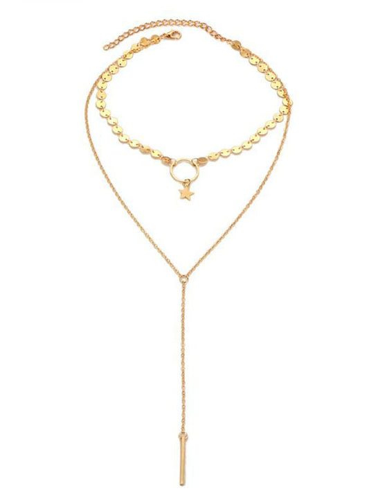 Collares de borlas con decoración de estrellas