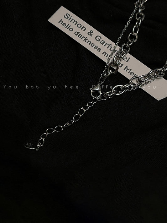 Collares de cadena de doble capa