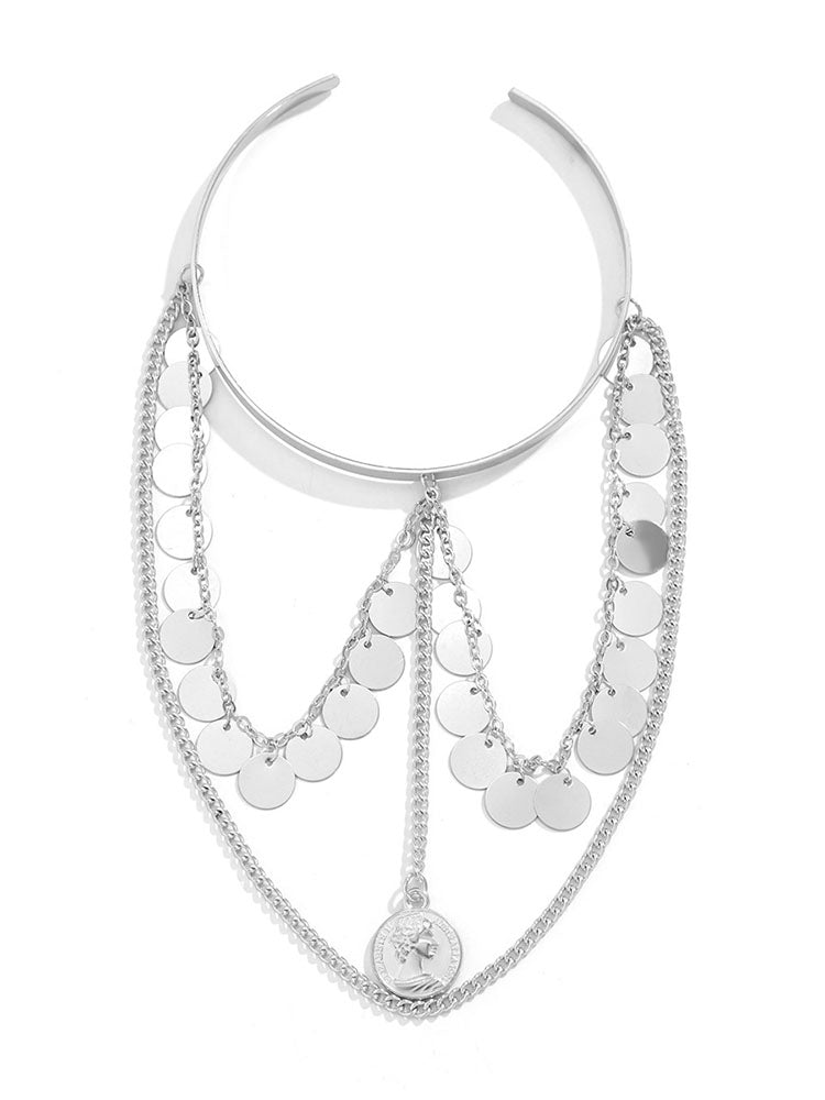 Brazalete superior abierto con cadena