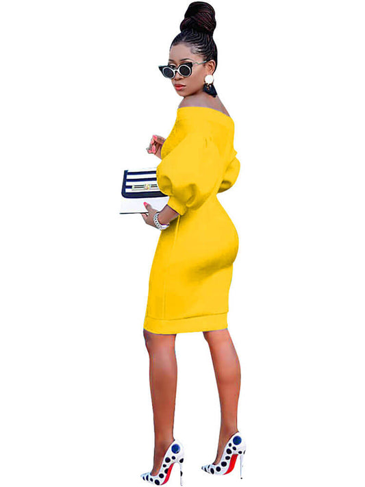 Vestidos midi ajustados con hombros descubiertos