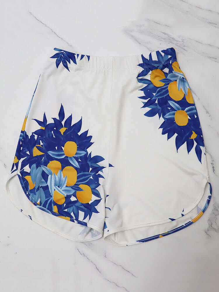 Two Piece Long Sleeve Floral Pant Suit