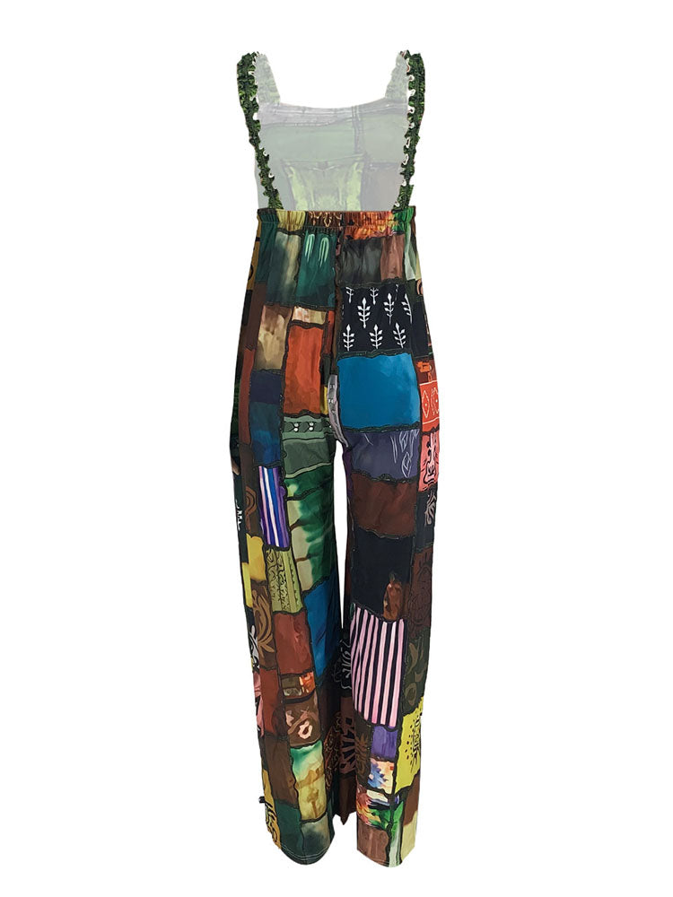 Monos sin mangas con estampado de cuadros