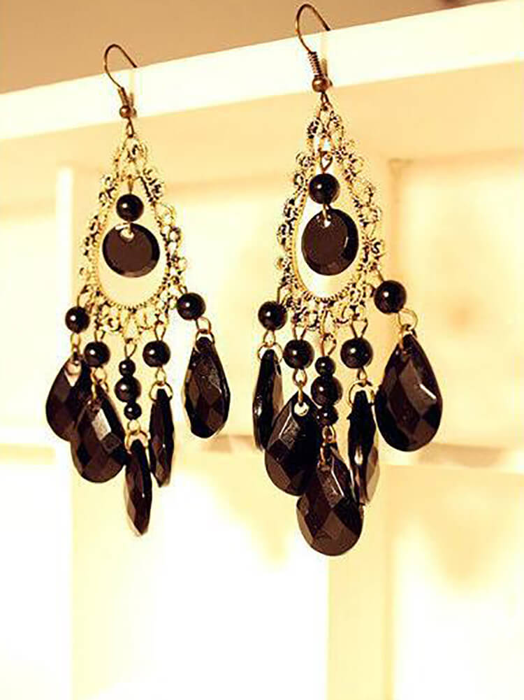 Vintage Baroque Hollow Out Drop Earring
