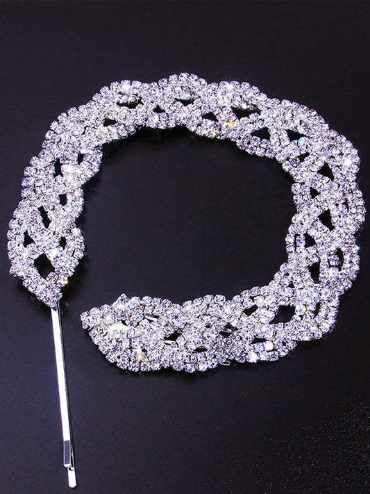 Braided Glitter Rhinestones Headbands