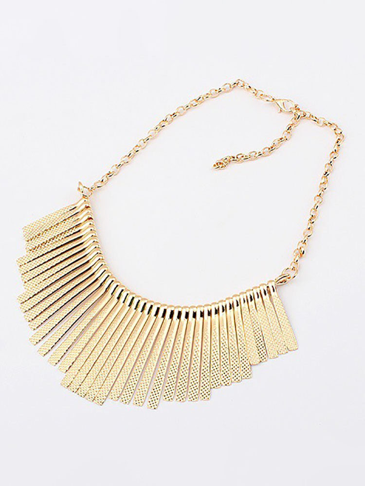 Collares de cadena flameada con borlas Sector