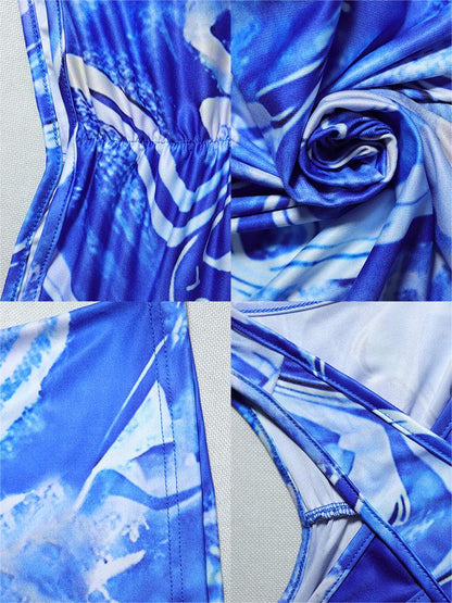 Sleeveless Crisscross Cut Out Maxi Dress