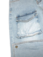 Multi-Pocket Straight Leg Jeans