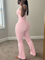 Tank Top Flare Yoga Pants Set