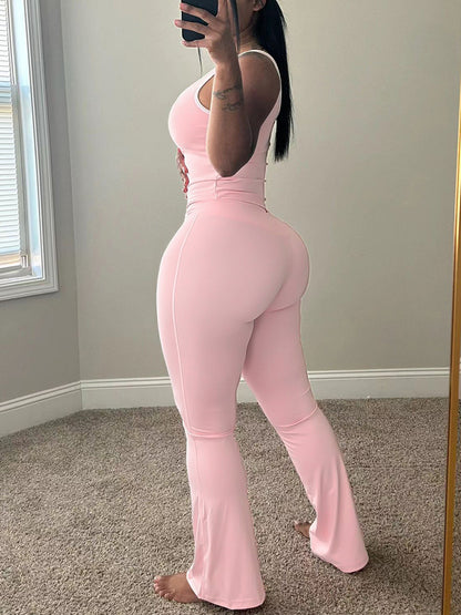 Tank Top Flare Yoga Pants Set