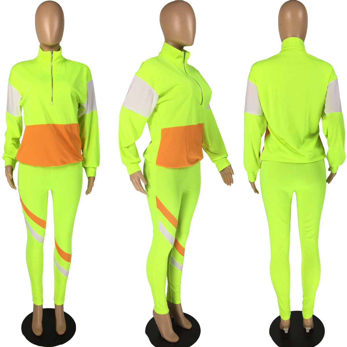 Color Contrast Casual Set
