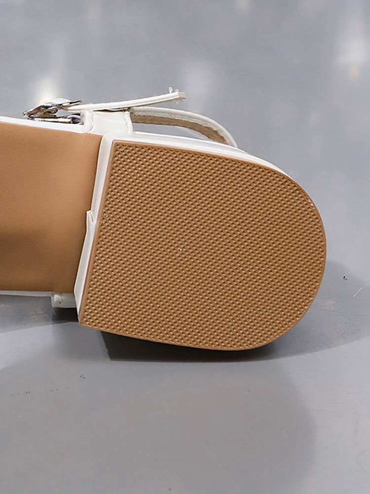 Rhinestone Pearl Strap Sandals