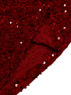 Long Sleeve Solid Color Sequin Dress