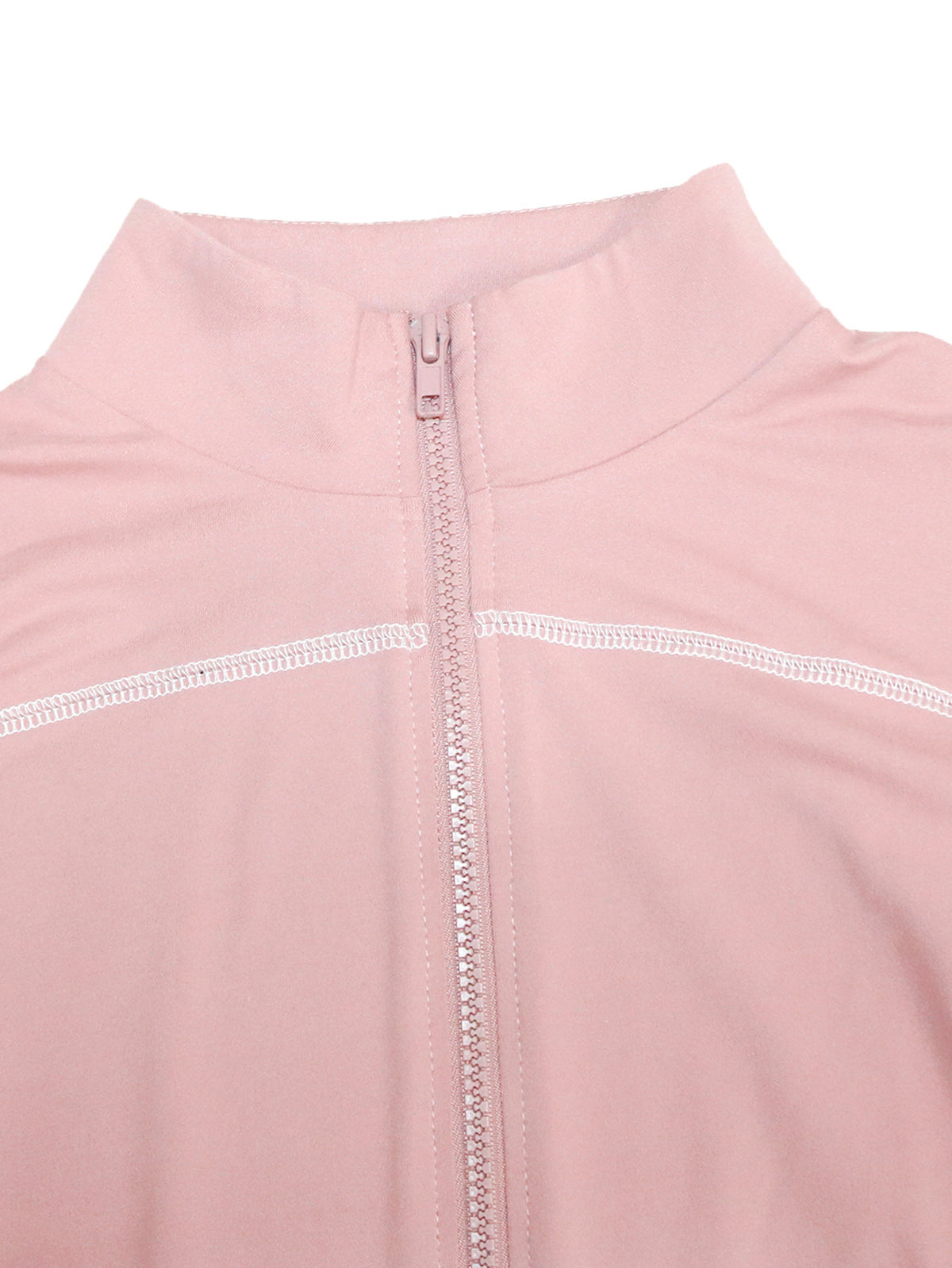 Solid Color Zip Top Leggings Set