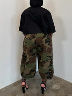 Plus Size Camo Cargo Harem Pants