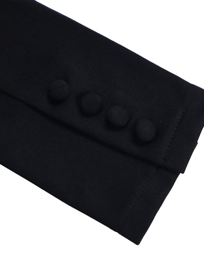 Tailored Lapel Peplum Blazer Pants Set