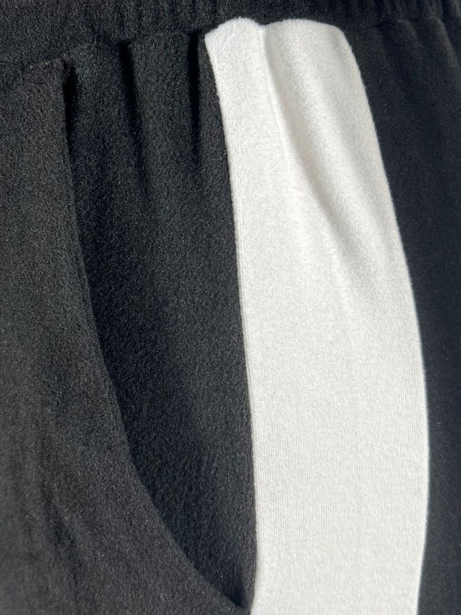 Denim Color Block Zipper Long Jumpsuit