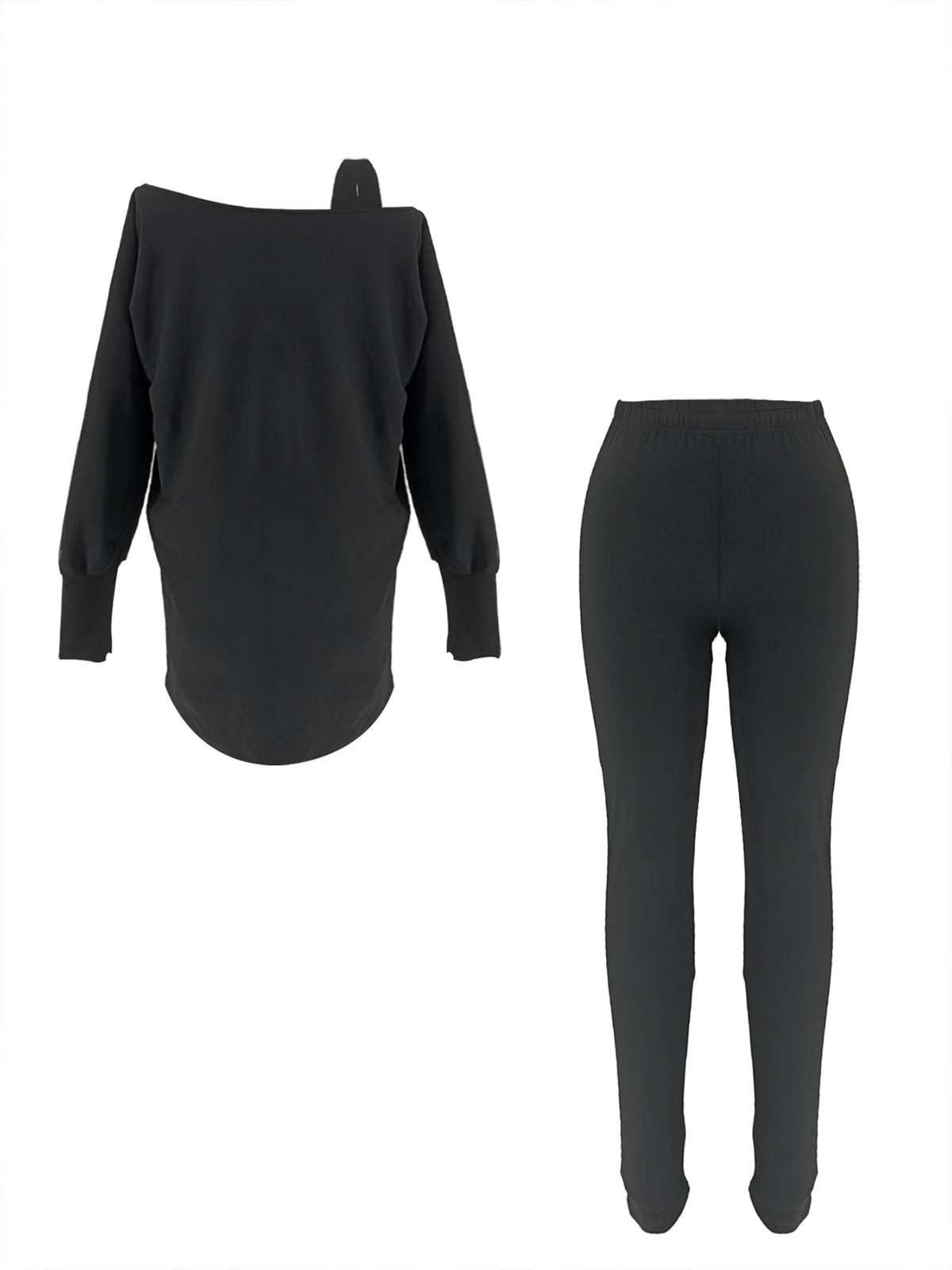 Off Shoulder Top Skinny Pants Set