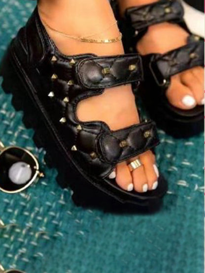 Fly Platform Gladiators Studded Sandals