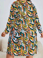 Plus Size Three Piece Floral Print Short Set