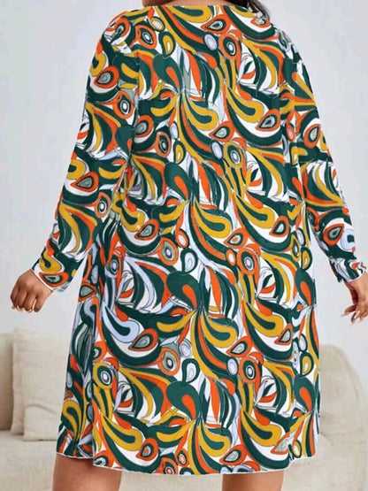 Conjuntos cortos con estampado floral de tres piezas de talla grande