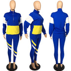 Conjunto casual de contraste de color