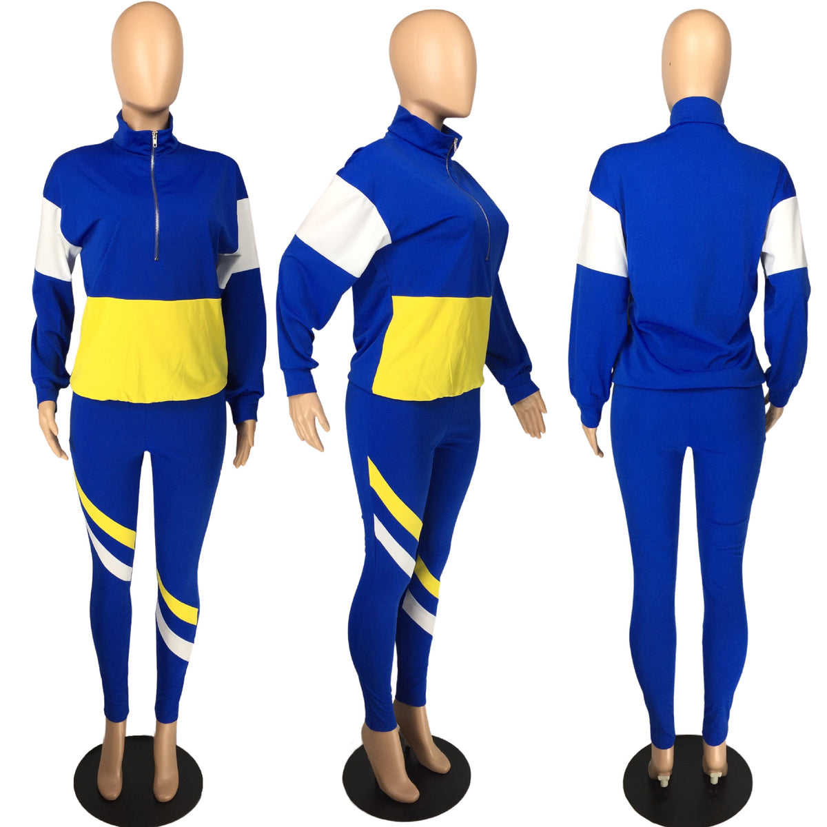 Color Contrast Casual Set