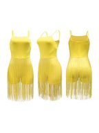 Fringe Cami Romper Dress