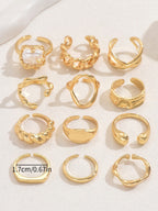 Adjustable Geometric Ring Set