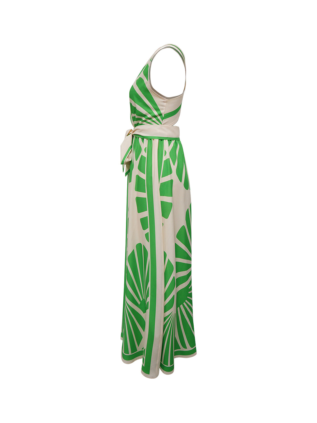Boho Print Cross Back Maxi Dress