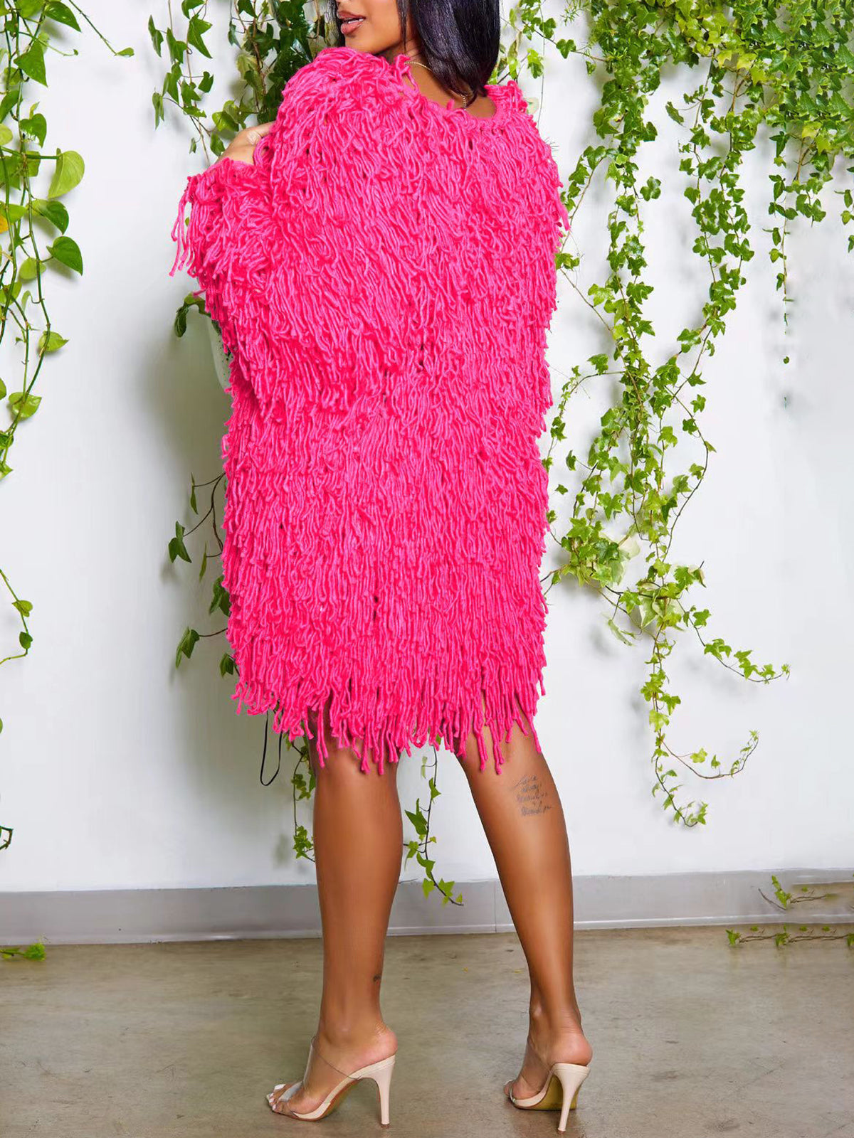 Crochet Fringe Knit Cardigan