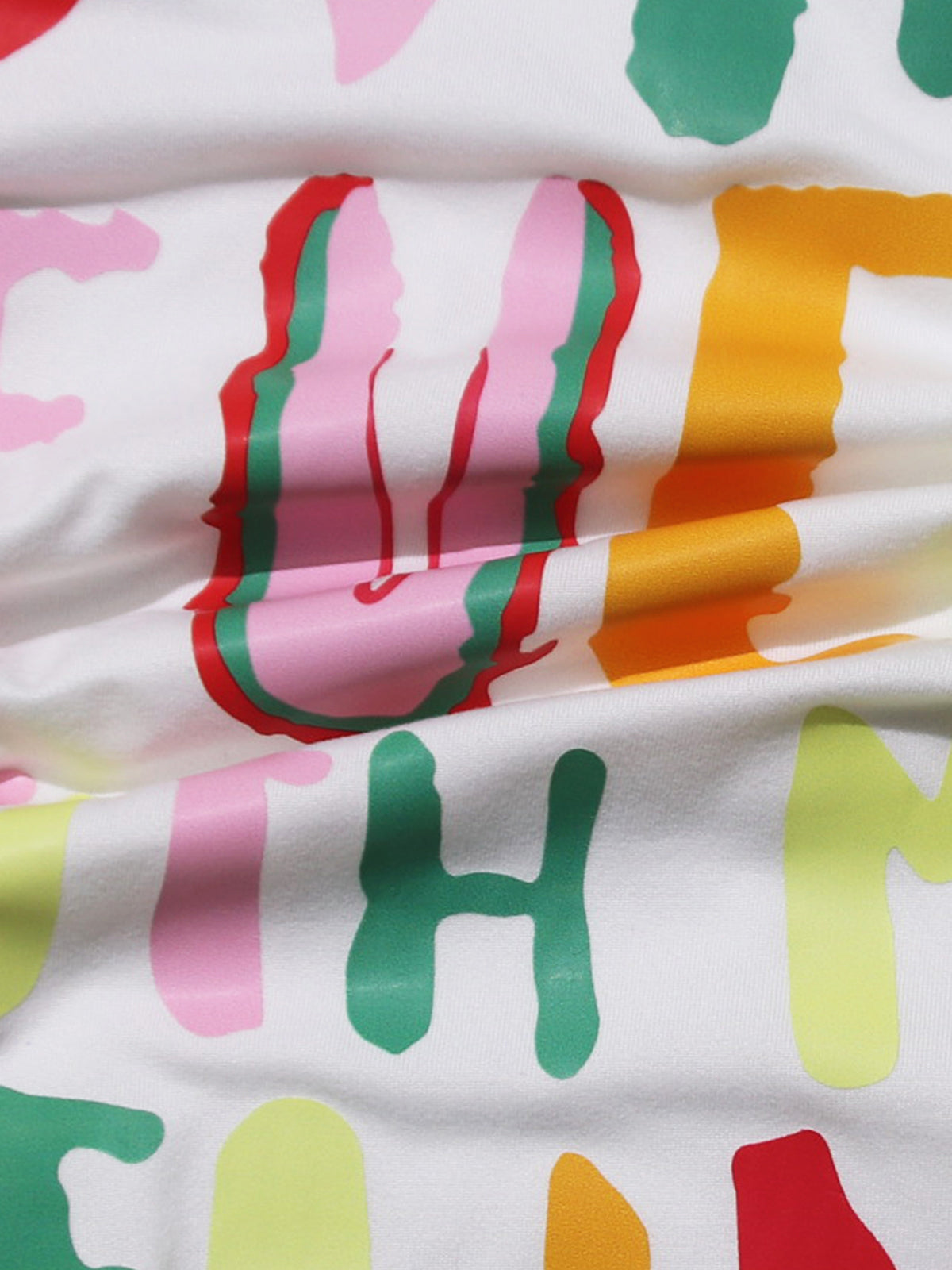 Graphic Letter Print Short Sleeve Tee