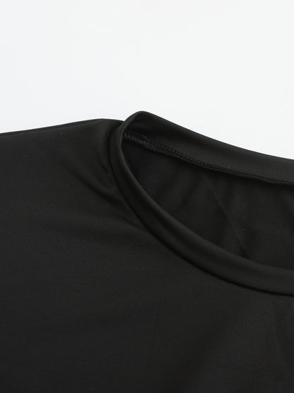 Y2K Slim Fit Cropped Graphic Tee