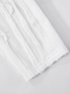 Wave Texture Off Shoulder Top Pants Set