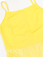 Fringe Cami Romper Dress