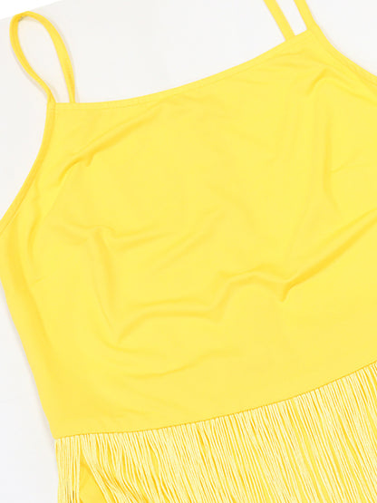 Fringe Cami Romper Dress