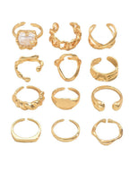 Adjustable Geometric Ring Set