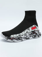 Plus Size Knit Slip-On Sock Sneakers
