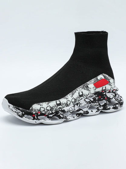 Plus Size Knit Slip-On Sock Sneakers