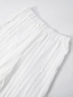 Wave Texture Off Shoulder Top Pants Set